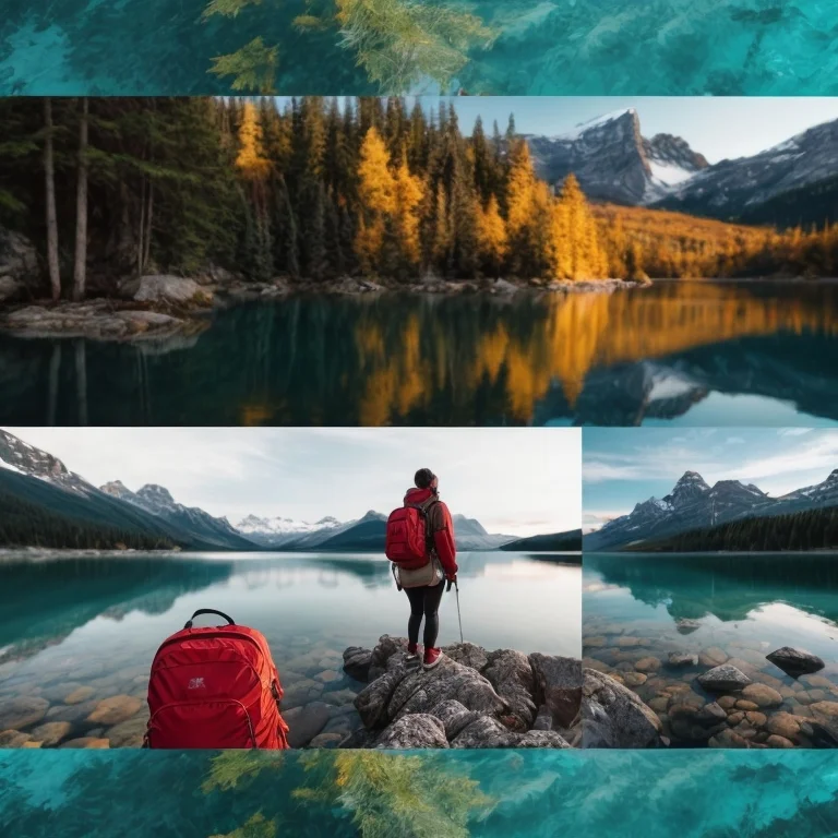 Panoramic view of Canada’s mountains and lakes